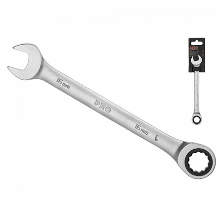 Ключ комбинированный Pro Startul 16мм трещоточный PRO-7016