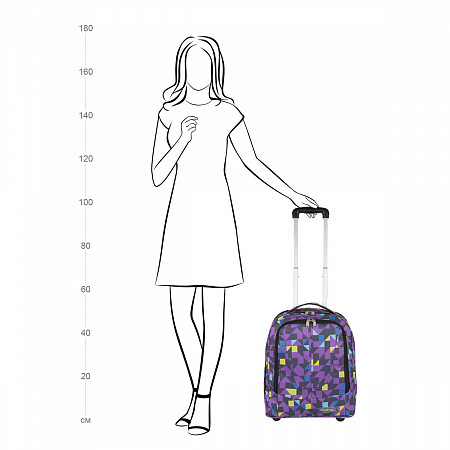 На картинке изображен Рюкзак на колесах Polar П7111 bordo Рюкзак на колесах Polar П7111 bordo