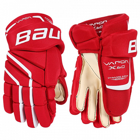 Перчатки хоккейные Bauer Vapor X60 Sr Red