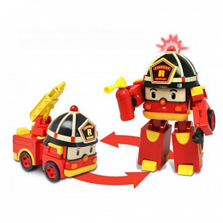 Трансформер Robocar Poli Рой (12, 5 см) свет + инструменты 83093