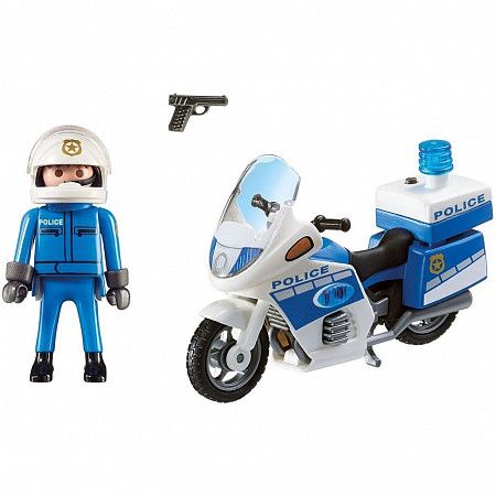 Игровой набор Playmobil Полицейский Мотоцикл (6923)