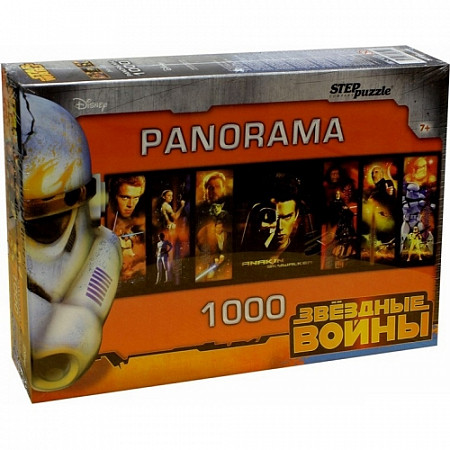 На картинке изображен Пазлы Step Puzzle 1000 DISNEY Звёздные войны Panorama 79451 Пазлы Step Puzzle 1000 DISNEY Звёздные войны Panorama 79451