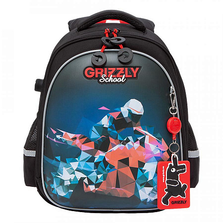Рюкзак школьный GRIZZLY RAz-187-7 /1 black
