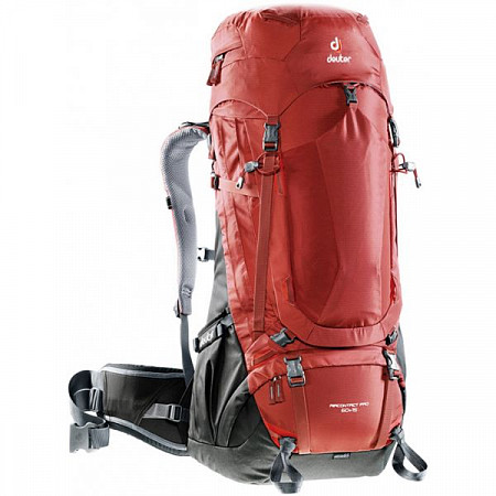 Рюкзак туристический, альпинистский Deuter Aircontact Pro 60+15L lava-anthracite