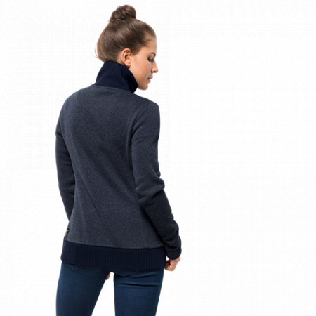 Джемпер женский Jack Wolfskin Scandic Jacket Women midnight blue