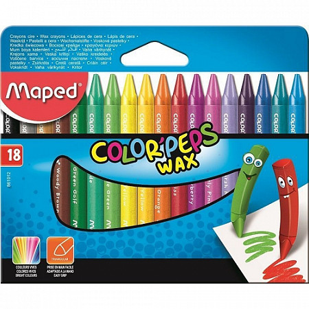 Мелки восковые Maped Color'Peps Wax 861012
