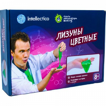 На картинке изображен Набор для опытов Лизуны цветные 855i Набор для опытов Лизуны цветные 855i
