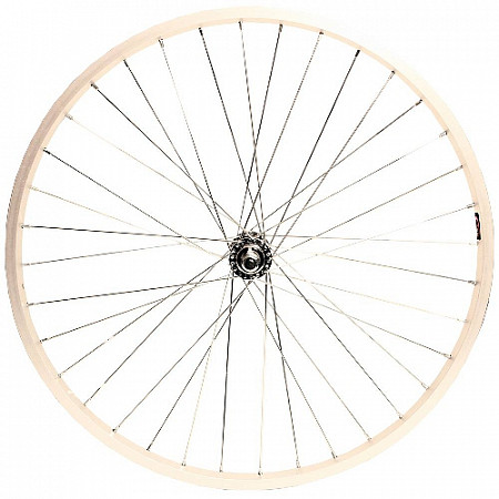 Переднее колесо 24" обод одинарный, втулка, на гайках, silver ZVK00022