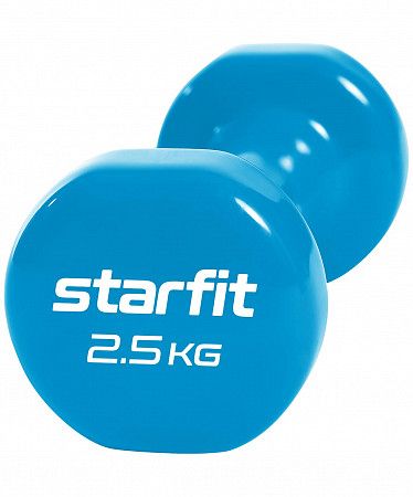Гантель виниловая Starfit Core DB-101 2,5 кг blue
