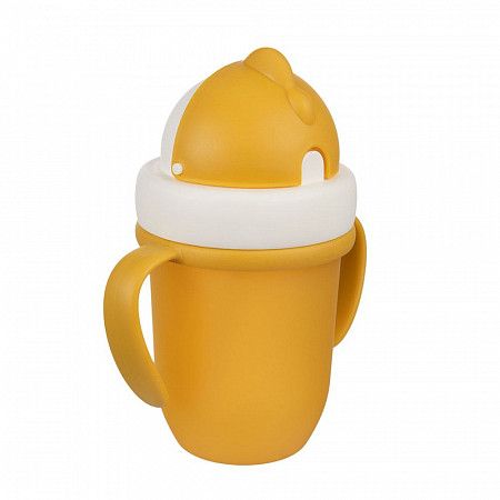 Поильник Canpol babies Matte Pastels со складывающейся трубочкой 9м+ 210мл (56/522_yel) yellow