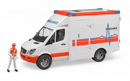 Машинка Bruder Cкорая помощь Mercedes Sprinter с водителем (02536)