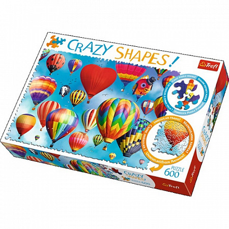 Пазл Crazy Shapes Trefl Красочные воздушные шары 600 шт 11112