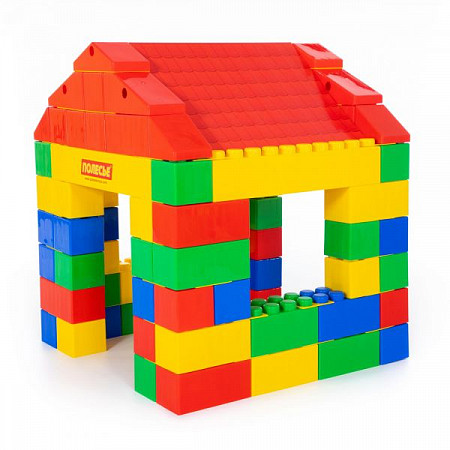 Конструктор строительный Полесье Дом 134 элемента 37473