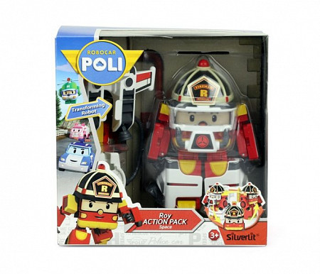 Игрушка Robocar Poli Рой трансформер 10 см + костюм астронавта 83313