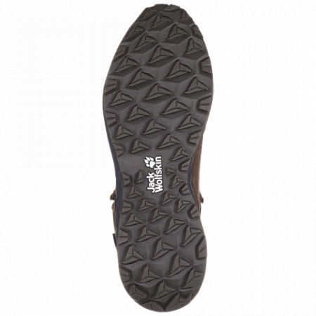 На картинке изображен Ботинки мужские Jack Wolfskin Coogee Texapore Wt Mid M dark wood / phantom Ботинки мужские Jack Wolfskin Coogee Texapore Wt Mid M dark wood / phantom