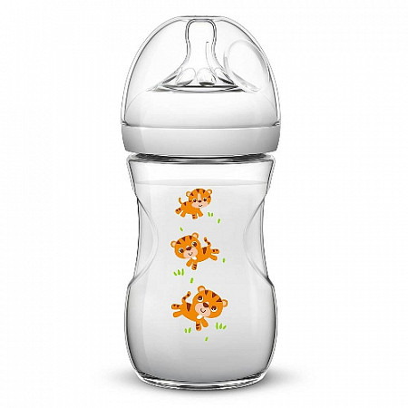 Бутылочка для кормления Avent NaturalТигрята 260 мл SCF627/20