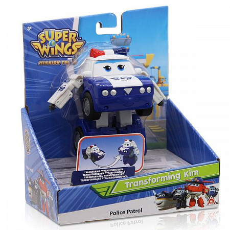 Трансформер Super Wings Команда Полиции Ким EU730233