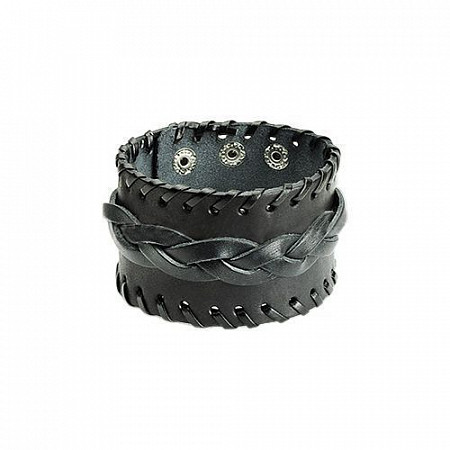 Мужской браслет из натуральной кожи Spikes SL0092-K