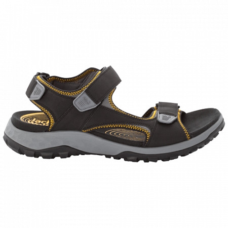 Сандалии мужские Jack Wolfskin Rocky Path Sandal M black / burly yellow XT