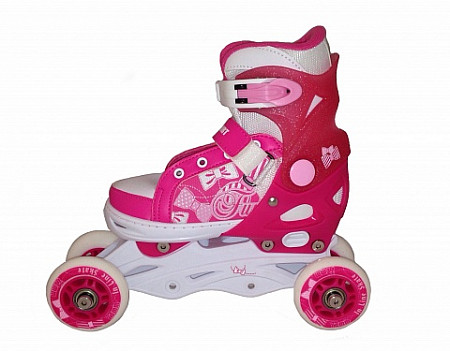 Роликовые коньки Vimpex Sport PW-126 B-30 pink