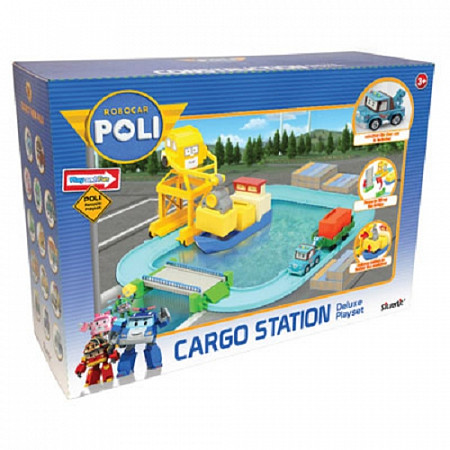 Игрушка Robocar Poli Порт (металлическая фигурка Терри 12 см в комплекте) с разводным мостом 83083