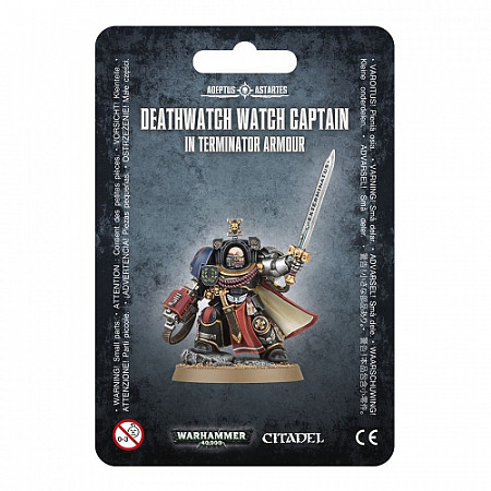 На картинке изображен Фигурка Games Workshop Warhammer: Deathwatch Watch Capt./Terminator Armour 39-23 Фигурка Games Workshop Warhammer: Deathwatch Watch Capt./Terminator Armour 39-23