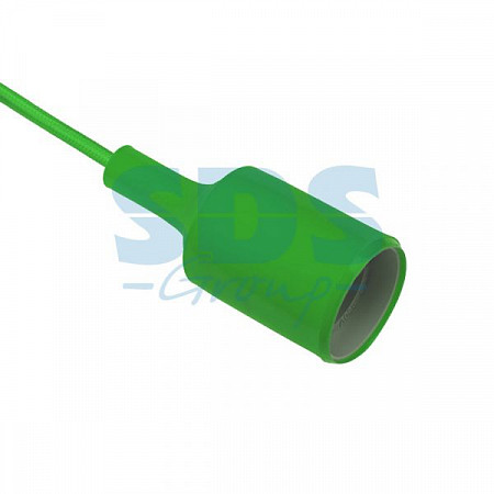 Патрон силиконовый Rexant E27 со шнуром 1 м green 11-8886