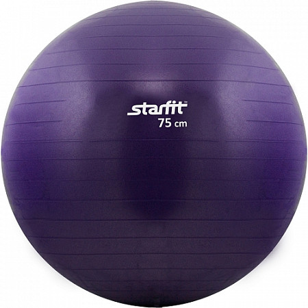 Мяч гимнастический, для фитнеса (фитбол) Starfit GB-101 75 см violet, антивзрыв