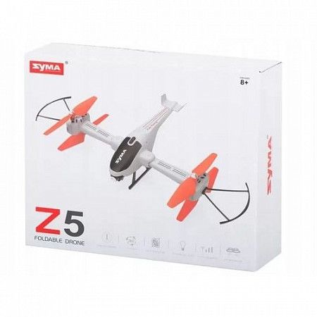 Квадрокоптер SYMA Z5 white/orange