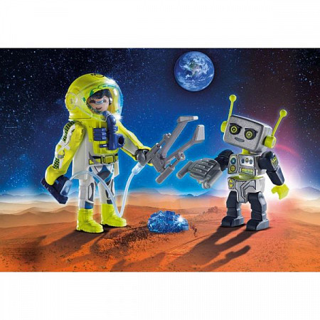 Конструктор Playmobil Космос: Набор Астронавт и робот 9492