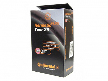Велокамера Continental Tour 26" Hermetic Plus, 37-559/47-597, D40, данлоп, 01822610000
