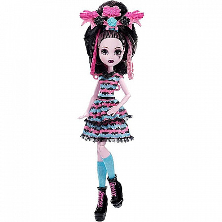 Кукла Monster High Стильные прически Дракулауры DVH36