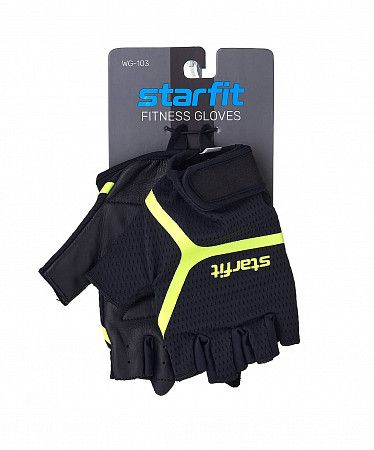 Перчатки для фитнеса Starfit WG-103 black/green