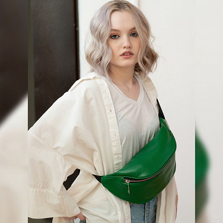 Поясная сумка женская Ors Oro OMS-0153 green