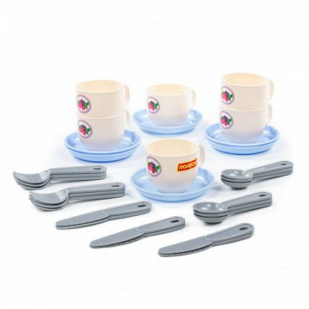 Набор детской посуды Полесье "Минутка" на 6 персон (V2) (30 элементов) 80271