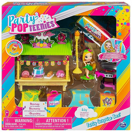 Игровой набор Party Popteenies Вечеринка Tropical Luau Lil Сюрприз 6044091
