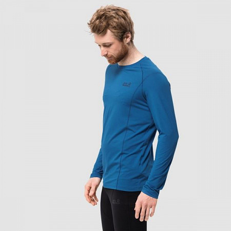 Футболка Jack Wolfskin Hollow Range Longsleeve Men blue