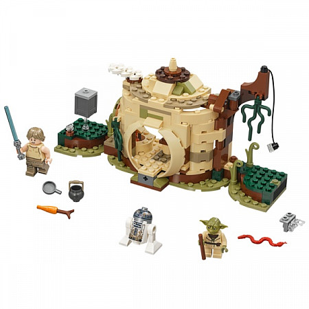 На картинке изображен Конструктор LEGO Star Wars Хижина Йоды 75208 Конструктор LEGO Star Wars Хижина Йоды 75208