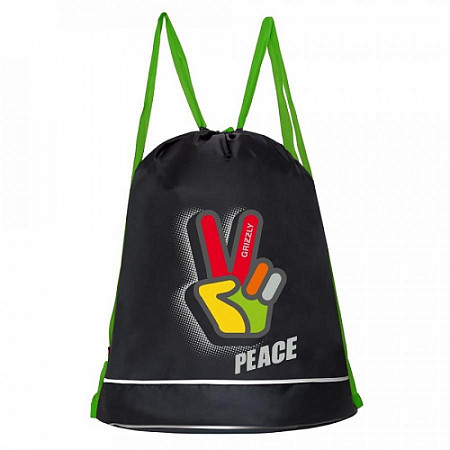 Мешок для обуви GRIZZLY OM-11-7 /1 black