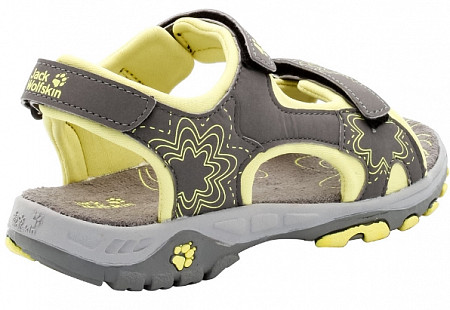 На картинке изображен Сандалии детские Jack Wolfskin Sunflower Sandal G yellow Сандалии детские Jack Wolfskin Sunflower Sandal G yellow