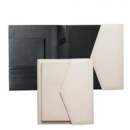 На картинке изображен Папка Hugo Boss Folder A5 Sophisticated Off-white beige HDM809G Папка Hugo Boss Folder A5 Sophisticated Off-white beige HDM809G