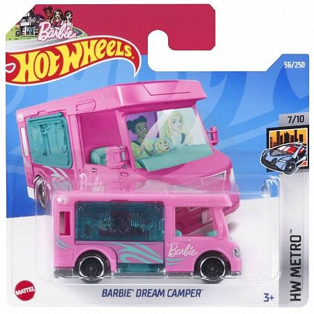 Машинка Hot Wheels Базовой коллекции Barbie Dream Camper 56/250 (5785 HCT79) mainline 2022