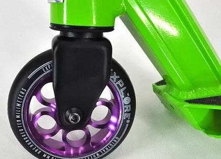 Самокат трюковой Explore Drum black/green