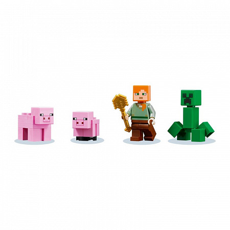 На картинке изображен Конструктор LEGO Дом-свинья 21170 Конструктор LEGO Дом-свинья 21170