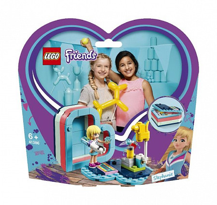 На картинке изображен Конструктор LEGO Friends Летняя шкатулка-сердечко для Стефани 41386 Конструктор LEGO Friends Летняя шкатулка-сердечко для Стефани 41386
