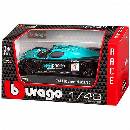 На картинке изображен Коллекционная машина Bburago 1:43 Maserati MC12 (18-38005) Коллекционная машина Bburago 1:43 Maserati MC12 (18-38005)