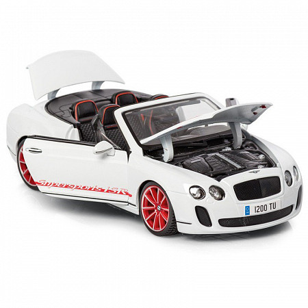 Коллекционная машина Bburago 1:18 Bentley Continental Supersports ISR (18-11035) white