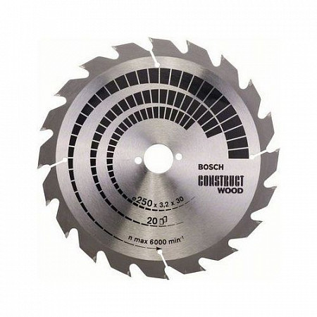 Диск пильный Bosch 250х30 мм 20 зубьев 2608641774