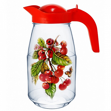 Кувшин Декостек Вишня на ветке 1,5 л 1607-Д