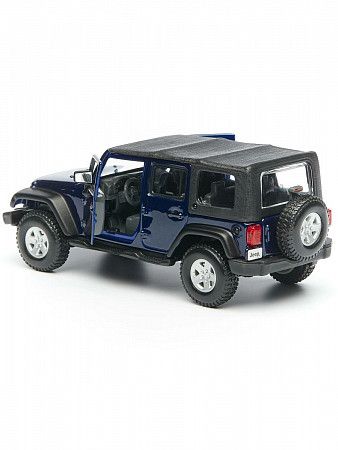 Коллекционная машина Bburago Jeep Wrangler Unlimited Rubicon (18-43012) blue